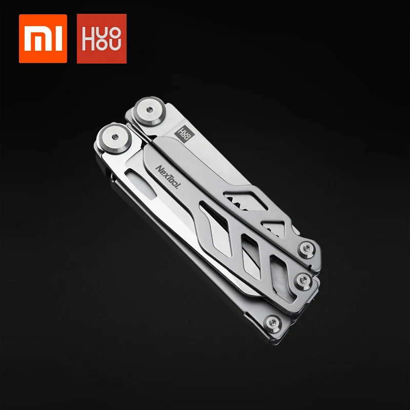 Xiaomi Mijia huohou Многофункциональный карманный складной нож 420J2 лезвие из нержавеющей стали для охоты кемпинга инструмент для выживания Xiaomi нож - Цвет: Серебристый