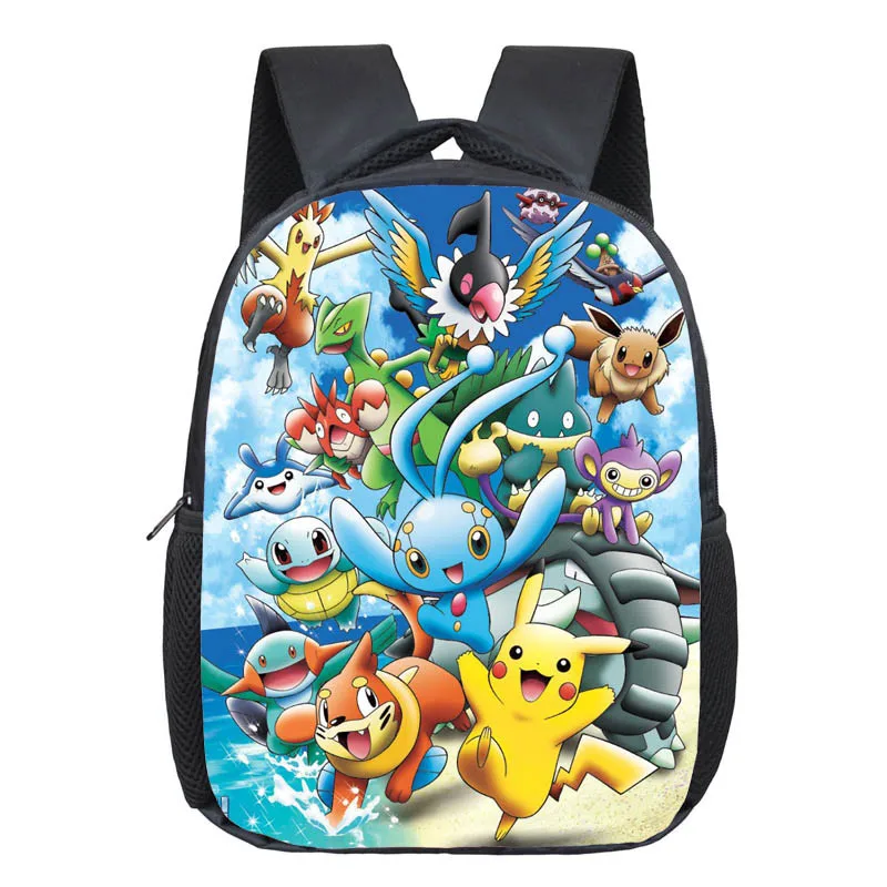  Anime Pokemon Backpack Pocket Monster School Bag Ash Ketchum/Pikachu School Backpacks Girls Boys To - 32797758663