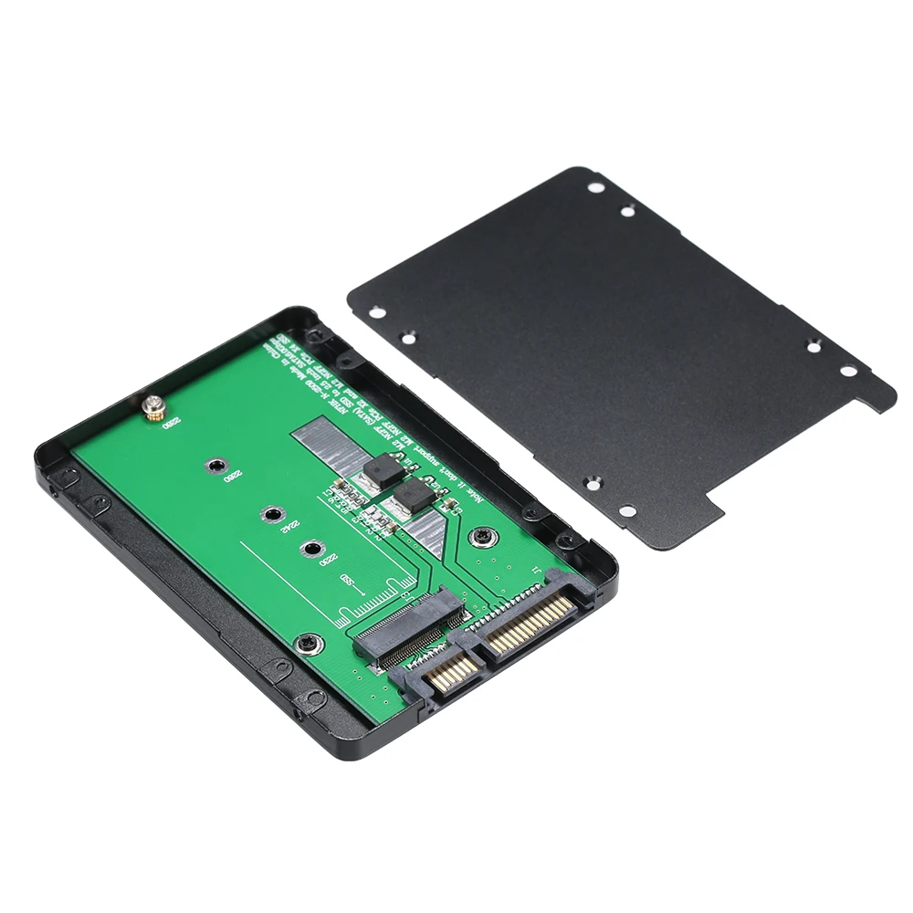 Черный металл SSD корпус M.2 NGFF SSD на 22Pin 2,5 ''2280 SATA адаптера 7 мм высоты твердотельный накопители SSD корпуса КОРПУСА