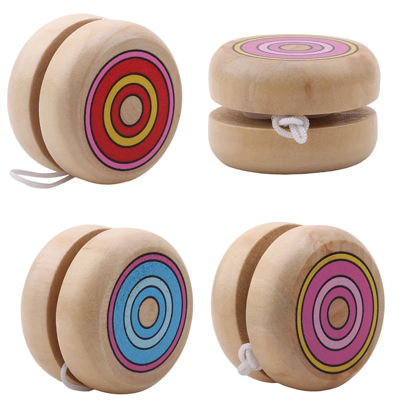 Wholesale wooden YOYO yo yo kids classic toys xmas gifts party favors