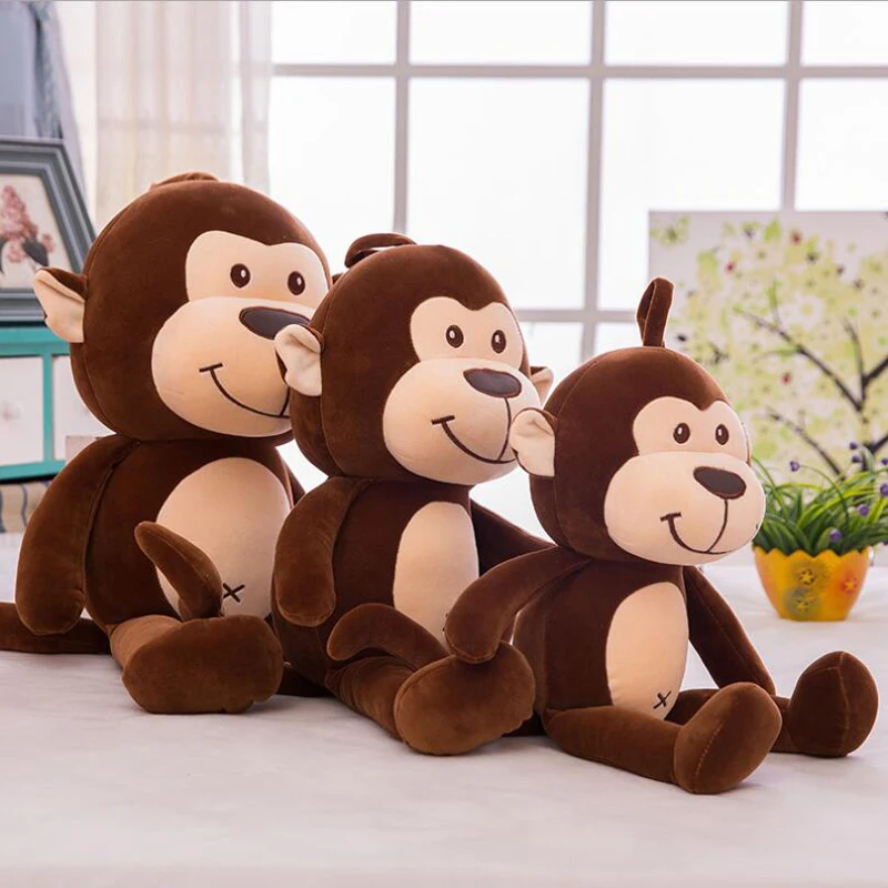 

New Style Lovely Monkey Short Plush Toy Stuffed Animal Plush Doll Toys Children Birthday Gift