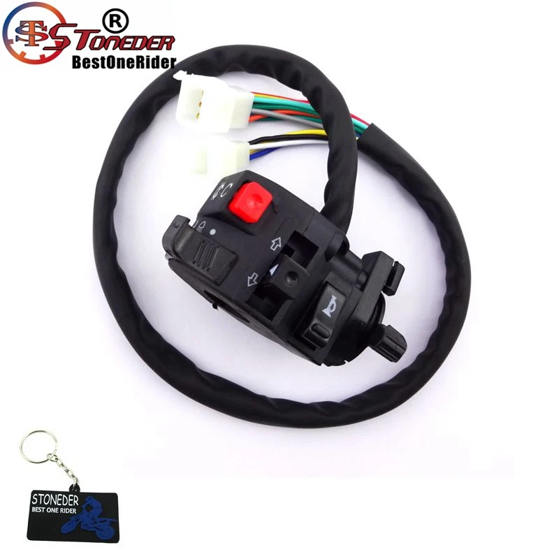 

STONEDER 13 Wire 5 Function Handle Control Switch W Choke Lever For ATV Taotao Sunl Roketa Kazuma 110cc 125cc 150cc 200cc 250cc