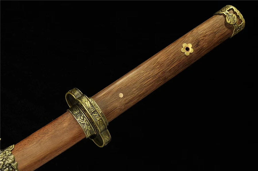 Hand-Made Japanese Sword Samurai Katana Spring Steel Blue Blade Sharp Full Tang