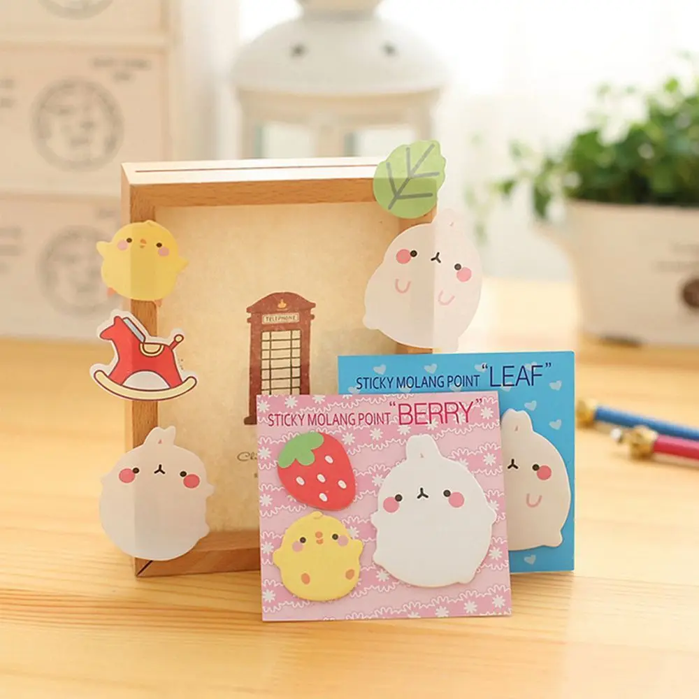 Милые животные Kawaii Кролик цветок Friut Sticky memo pad Sticky Notes Закладка школьные канцелярские принадлежности Papeleria