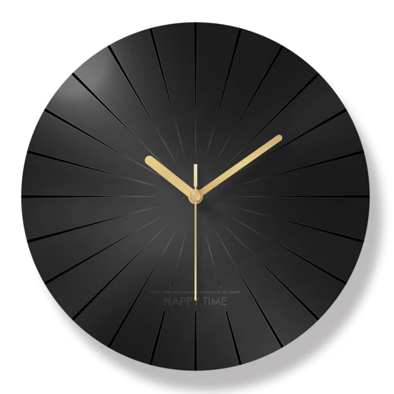 

Geometric Line Wall Clock Art Wall Clock Nordic Style Modern Minimalist Living Room Silent Quartz Wall Clock Double layer Acryli
