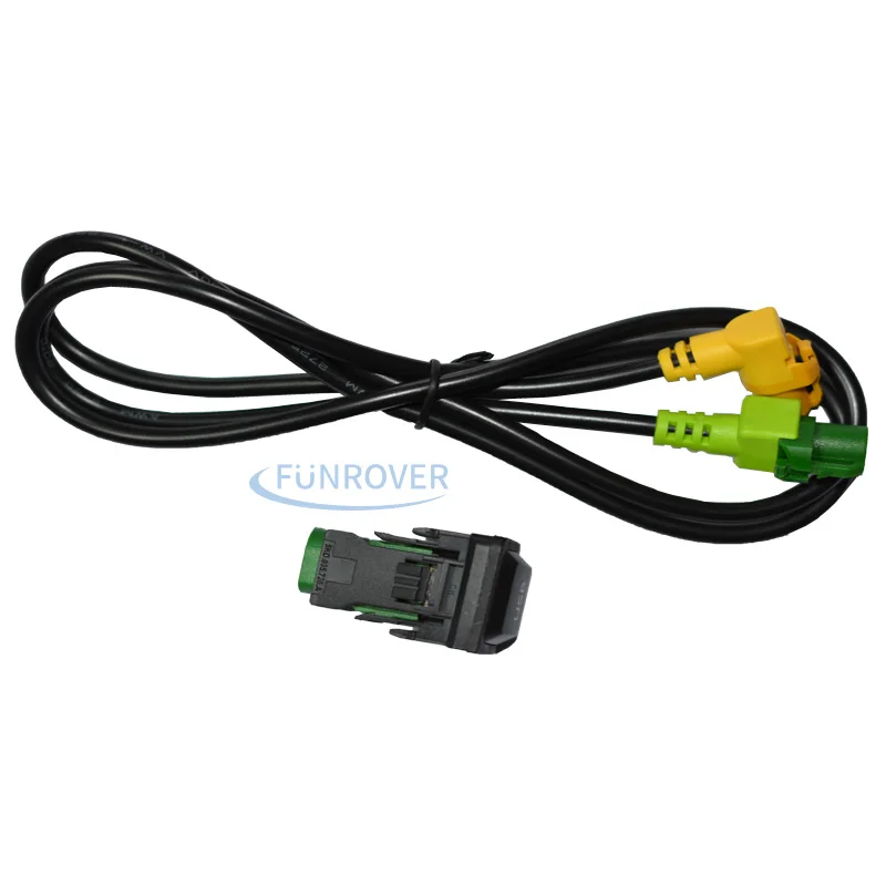 Freeshipping Автомобиля USB Адаптер Кабель и Переключатель для Volkswagen RCD510 RNS315 RCD300+ VW Golf Jetta MK6 Поло Touran Tiguan Scirocco