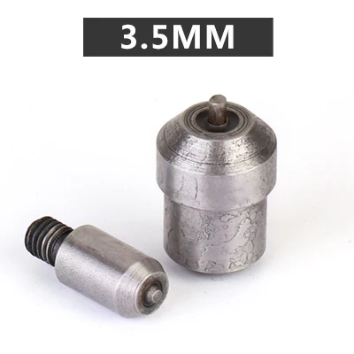 Eyelets buckle mold. Hand pressing button machine.Prong Snaps mold. Button installation tool. 3mm/4mm/5mm/6mm/8mm/10mm/12mm-40mm - Цвет: 3.5mm inner diameter