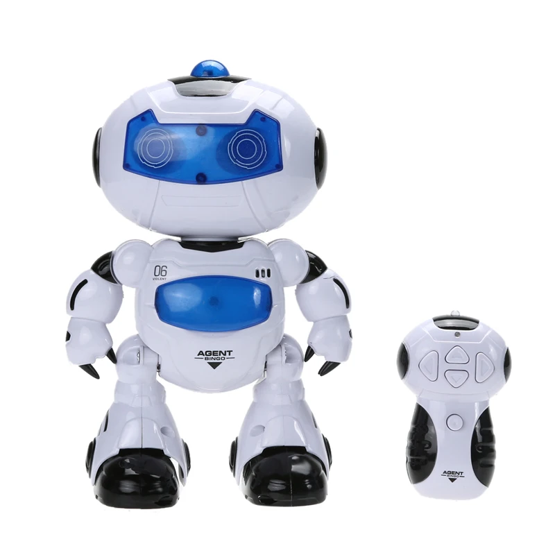 

RC Robot Toy Remote Control Musical Electronic Toy Walk Dance Lightening Plastic Robot Toy Children Boys Action Figures Toy