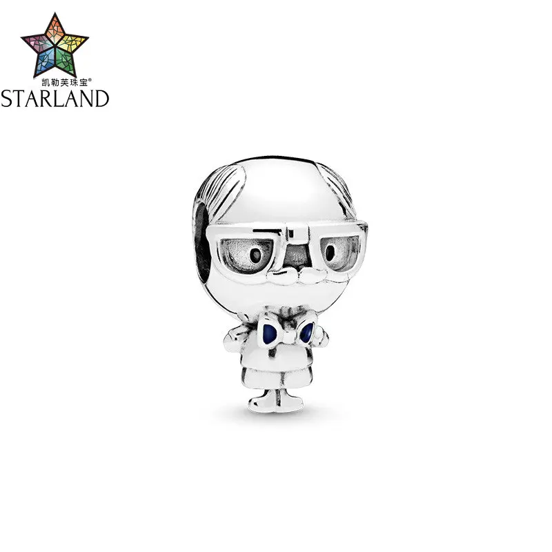 

Starland Fashion 925 Sterling Silver Romantic Guardian Angel Charm 14K Gold Beads Fit Original Brand Bracelet DIY Jewelry