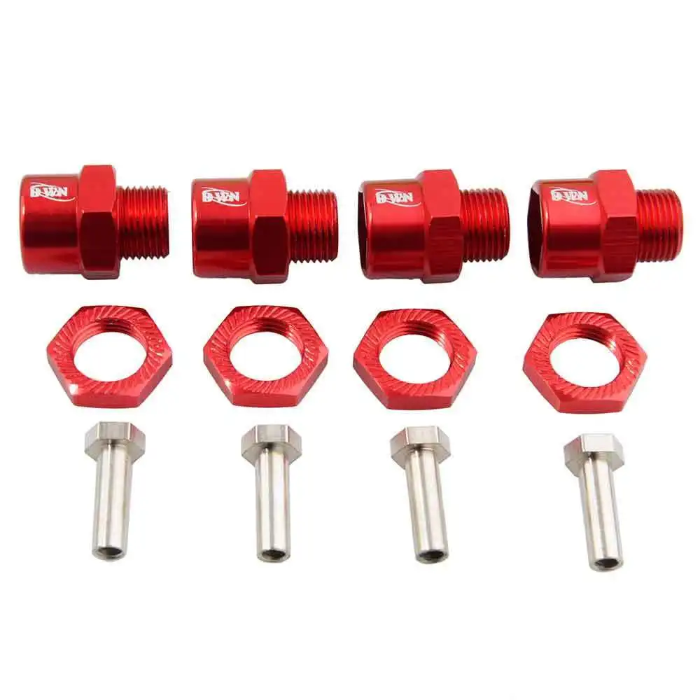 

RC HSP Red Alum Wheel Hex Combine 12mm Turn 17mm Drive 4PC For 1/10 Buggy Truck Car