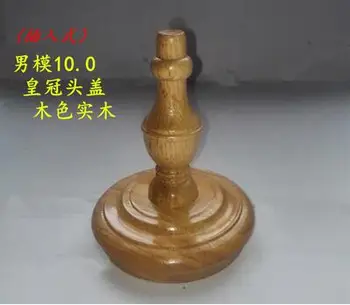 

10cm white Half body model props male mannequins stereo cutting clothing store solid wood crown head cover accessories A402