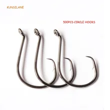 500 шт химически заточенный Круг Осьминог рыболовные Крючки рыболовные снасти из высокоуглеродистой стали морской офсетный рыболовный крючок