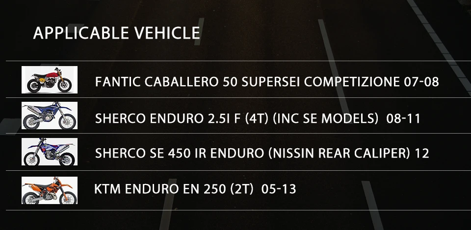 2 пары для SHERCO ENDURO 2.5I SE 450 IR KTM ENDURO EN 250 передний задний тормозной диск мотоцикл часть 2005-2013