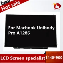 Original A- LCD for Apple Macbook Pro 15″ A1286 LCD LED Display Screen Glossy LP154WE3-TLB2 1440*900 40pin with dead pixels