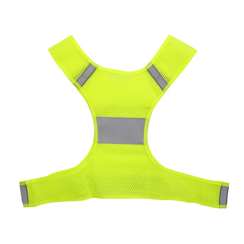 Safety Vest Night Outdoor Sports Vest Running Riding Reflective Vest Visibility Security Jacket Reflective Strips #2A26 (3)