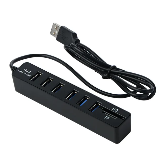 Cheap 6 Port USB HUB Combo With 2 in 1 SD/TF Card Reader Splitter Power Adapter for iMac Computer Laptop Accessories HUB USB 2.0 Cheap 6 Port USB HUB Combo With 2 in 1 SD/TF Card Reader Splitter Power Adapter for iMac Computer Laptop Accessories HUB USB 2.0