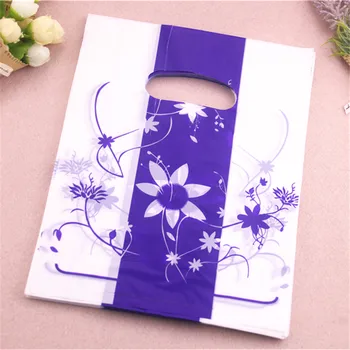 

New Design Wholesale 100pcs/lot 20*25cm Luxury Vintage Flower Gift Packaging Bags Plastic Christmas Sachet Cadeau