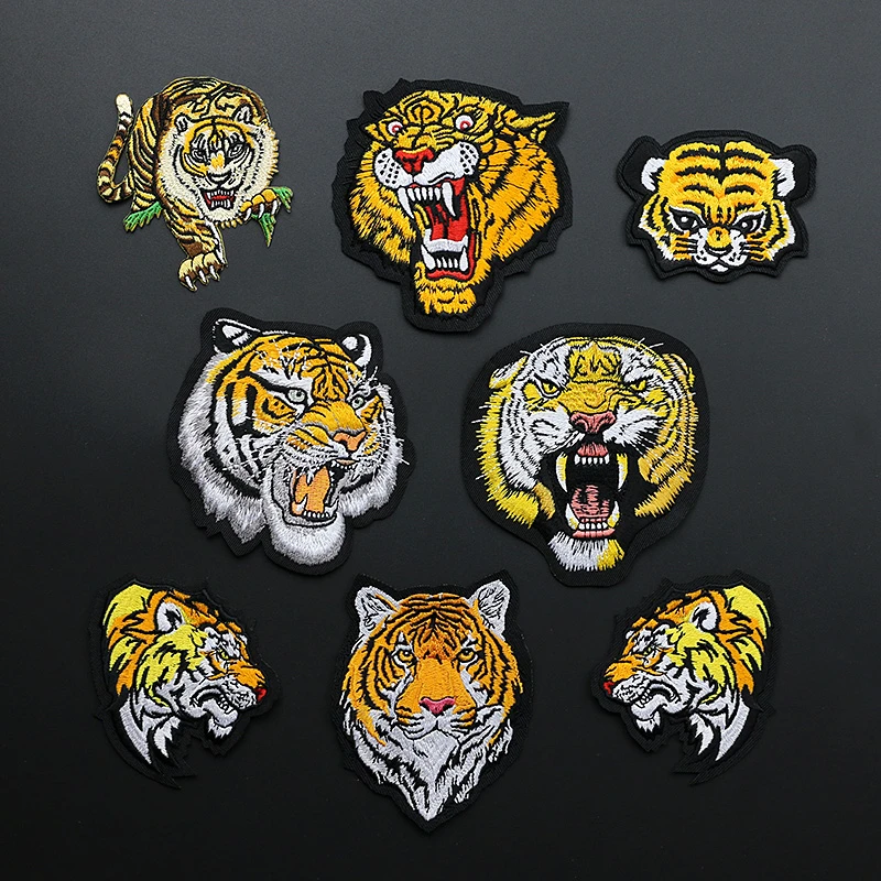 Tiger patch Fashion patch Large Iron on Embroidered patch Tiger patch Fashion patch Large Iron on Embroidered patch