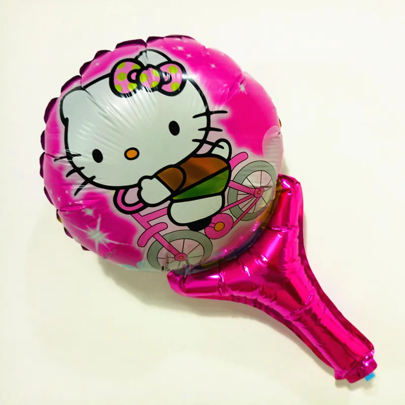 

2 pcs Hello Kitty Hand Stick Balloons Party Supplies Hello Kitty Cartoon Cheer Stick Party Kids Birthday Party Decoration