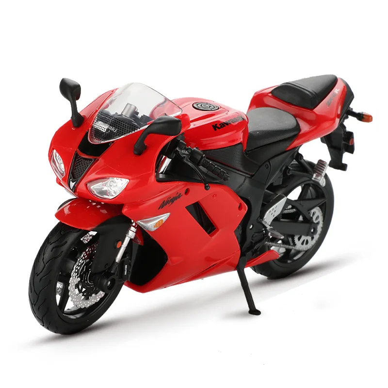 Maisto 1:12 сплав модель мотоцикла Игрушка Мотоцикл Ниндзя H2R CBR600RR YZF-R1 модели гоночных автомобилей Машинки Игрушки для детей - Цвет: Ninja ZX-6R