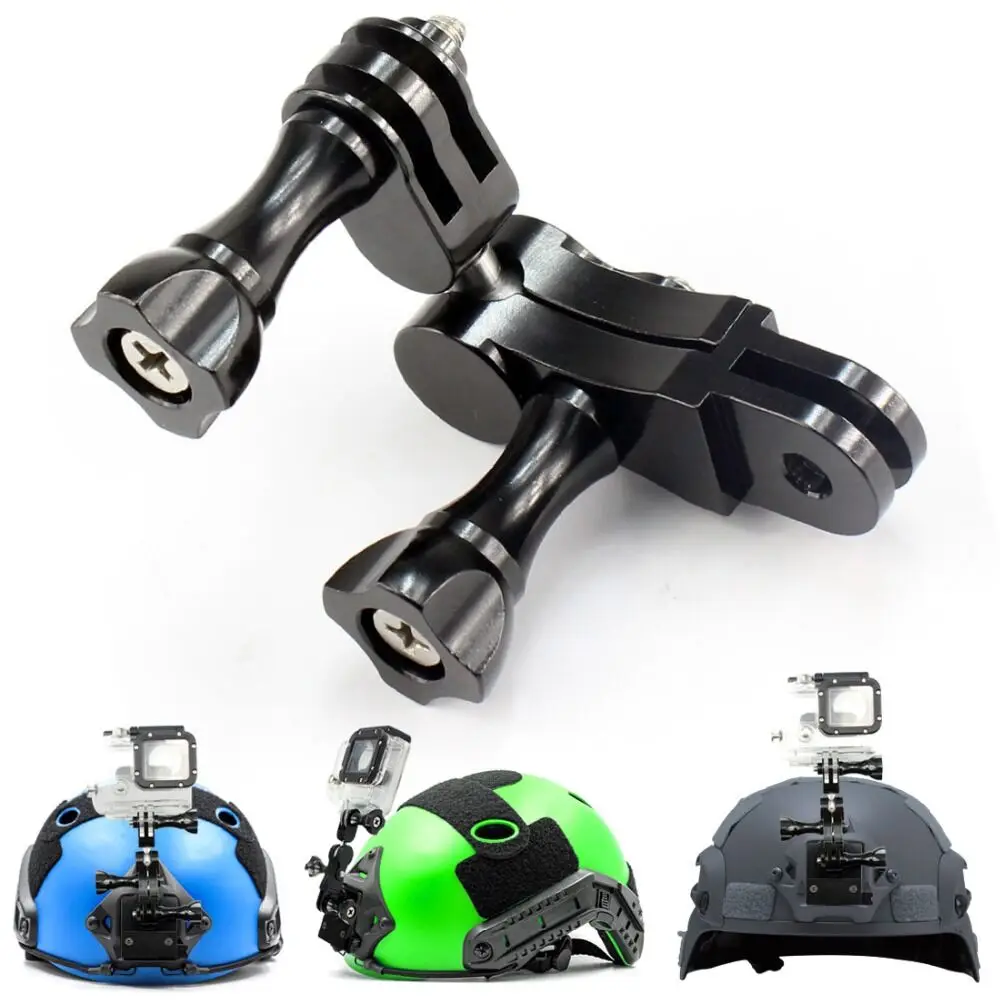 

Aluminum Ball Head Helmet Adapter Mount for Gopro hero4 Session 3 3+4 5 7 Xiaomi Yi Eken,Insta360 Action Camera