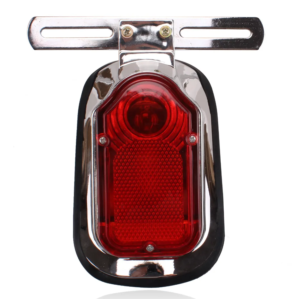 

Motorcycle ATV Quad Cross LED Turn Signal Rear Tail Brake License Plate Light Red Taillight For Choppers Cruisers Classic