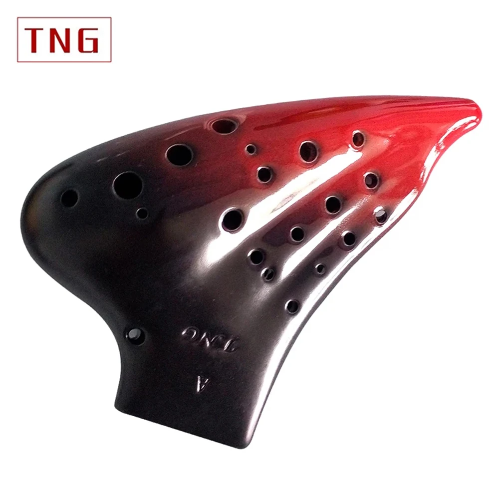 

TNG Triple Pipes Ocarina Alto C Triple Three Tubes Multichamber Ocarina handmade Ceramic Professional Taiwan Musical Instruments