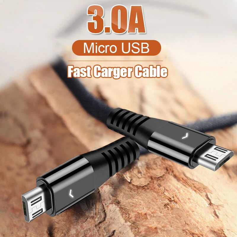 

3.0A Fast Charging Wire Micro USB Lighting Cable For Xiaomi Redmi Note 6 5 7 Pro K20 Android Mobile Phone Microusb Data Cable