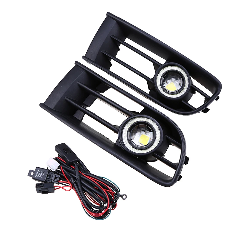  POSSBAY Auto Car Grille Fog Light LED Halo Angle/Devil Eyes Rings Lamp for VW Polo/Derby/Vento-IND  - 32931802043
