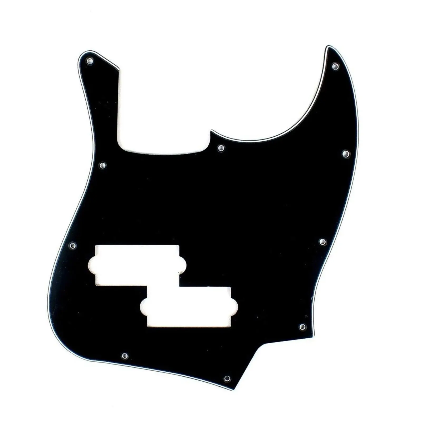 

NEW Black 3-Ply Jazz Bass Guitar Pickguard w/PB Pickup hole&Mounting screw