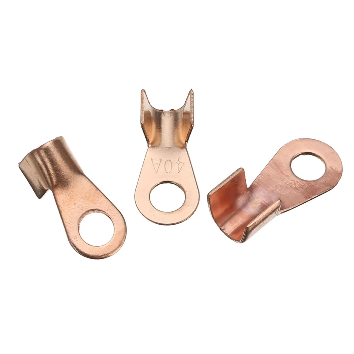 Pohiks 70pcs/box 10/20/30/40/50A OT Open Cable Wire Terminal Connector Copper Lugs Electrical Equipments Supplies