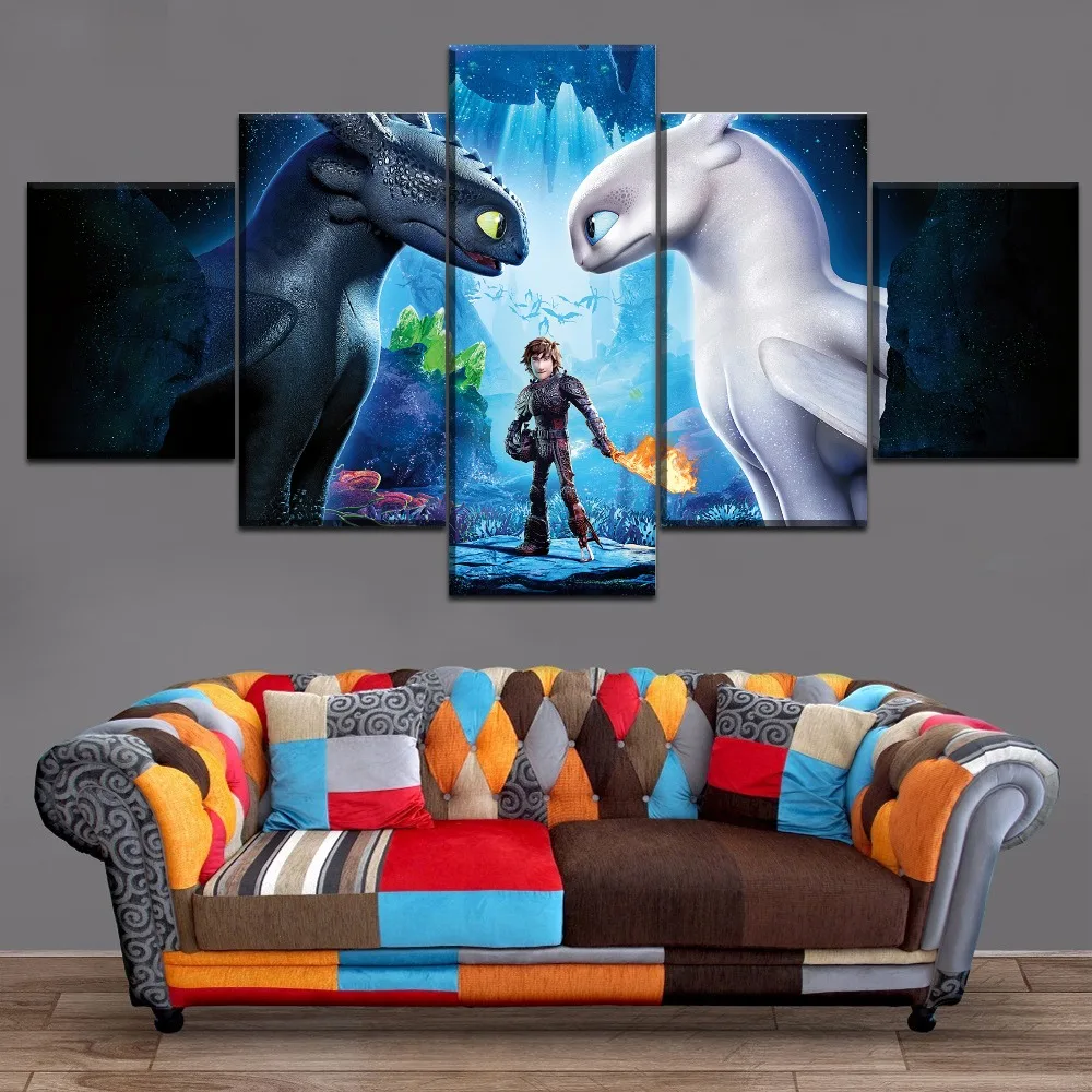 How to train your dragon 5pcs 5d diy diamond painting mosaic art crafts