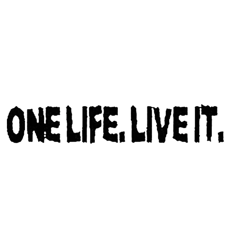 Виниловая наклейка на бампер One Life Live It Offroad|Наклейки автомобиль| |