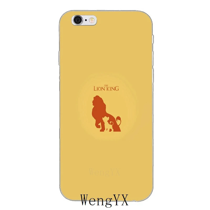 Сверхтонкий Мягкий чехол из ТПУ с изображением короля льва Simba для iPhone 4, 4S, 5, 5S, 5c, SE, 6, 6s, 7, 8 plus, X, XR, XS Max - Цвет: Who-You-Are-A-08