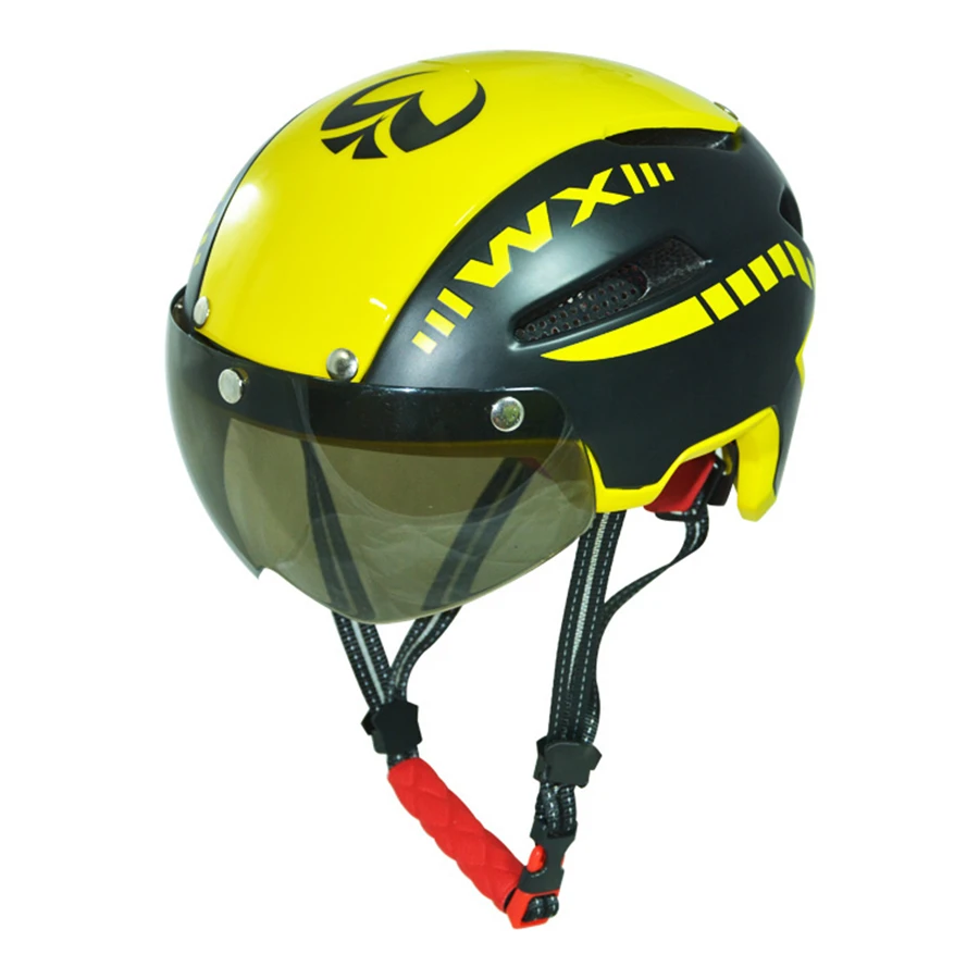 Integrally Molded EPS Cycling Helmet With Cycling Glasses Mountain Bike