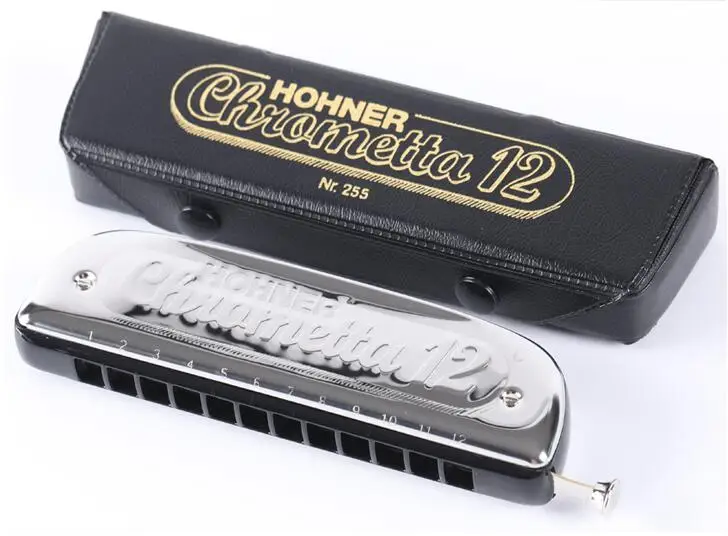

HOHNER Harmonica 255/48 High Level Play for Beginner Adult Children Polyphonic C Tune Blue 12 Hole Harmonica