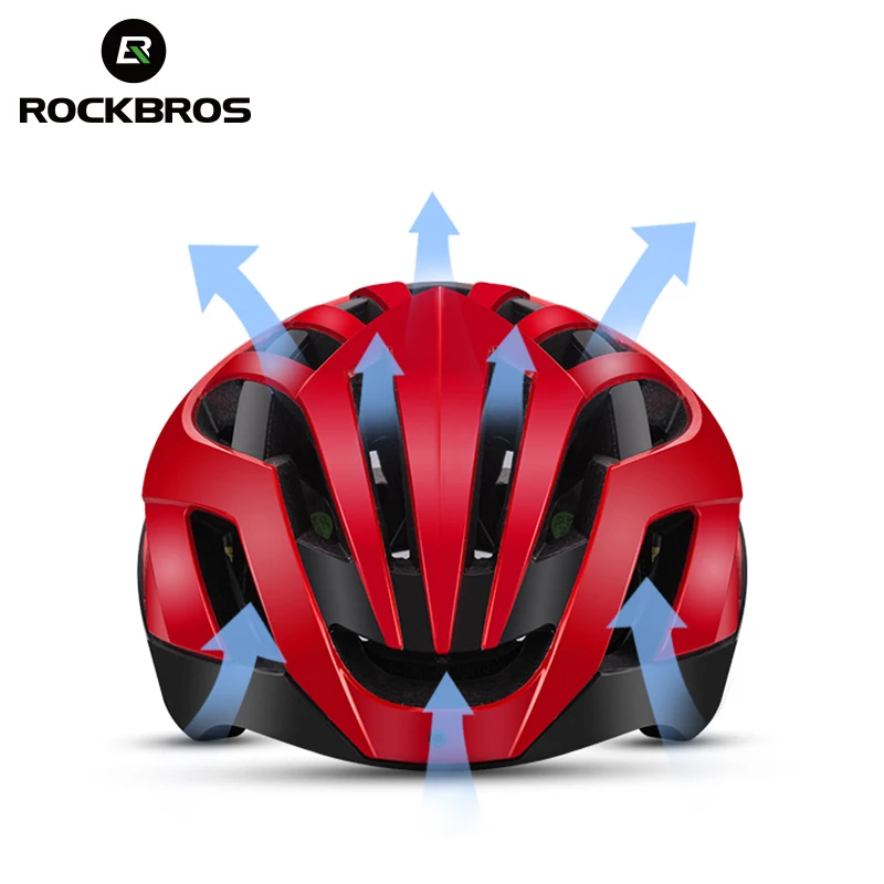 ROCKBROS Cycling Helmet EPS Reflective Bike Helmet 3 in 1 MTB Road Bicycle Men's Safety Light Helmet Integrally-Molded Pneumatic