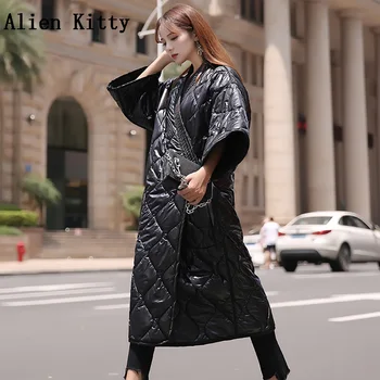 

Alien Kittty 2018 New Winter Women Jacket Long Cotton Coat Japanese Fashion Belt Warm Women Jacket V-Neck Coats High Quality