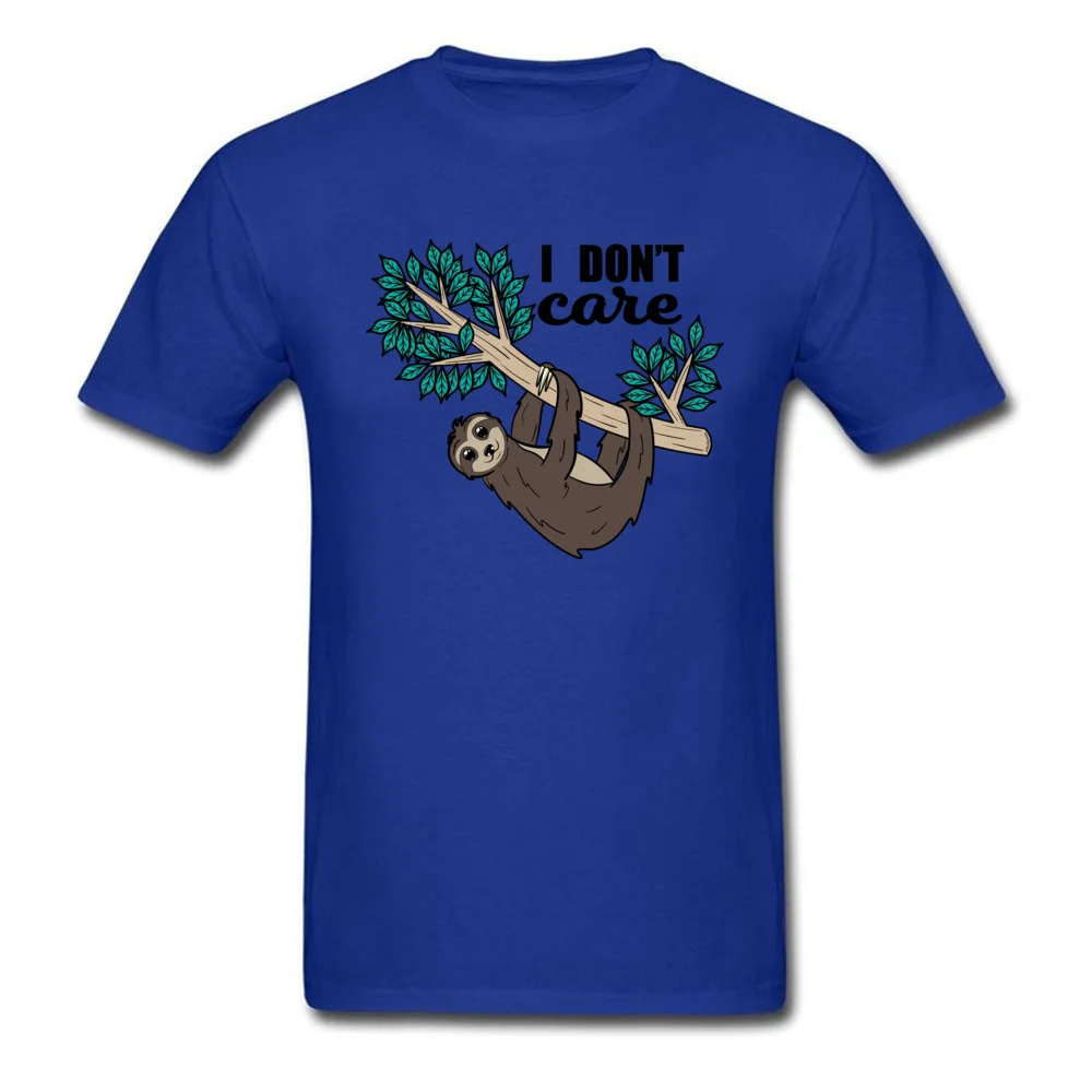  Mens T Shirts Sloth Geek Tops T Shirt Pure Cotton Crew Neck Short Sleeve Design Tops T Shirt Lovers Day Drop Shipping Sloth blue