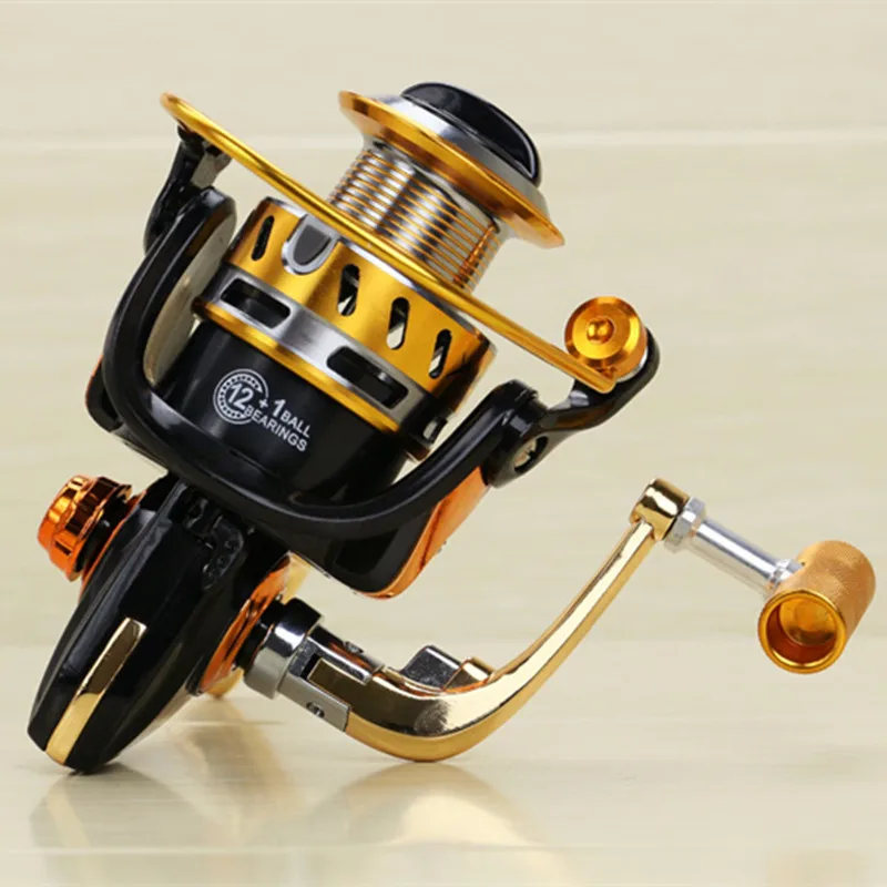 

EF1000 - 7000 Series Aluminum Spool Superior Ratio 5.5:1 Spinning Fishing Reels 10BB Folding Arm Baitrunner Carp Spinning Reel