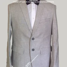 Мужские льняные костюмы для свадьбы на заказ Светло-серый льняной смокинг, на заказ льняные свадебные костюмы для мужчин светло-серый льняной костюм для мужчин