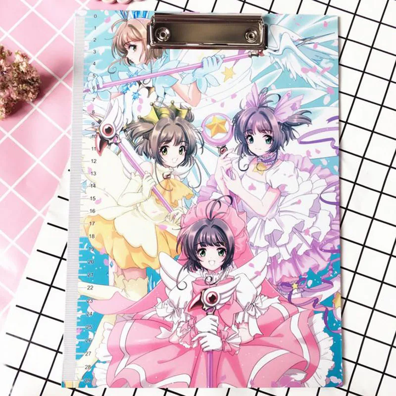 

1 Pcs Anime Magic Sakura A4 Clipboards Lovely Stationery Clip Folder Board Desk File Drawing Writing Pad School Office Supplies