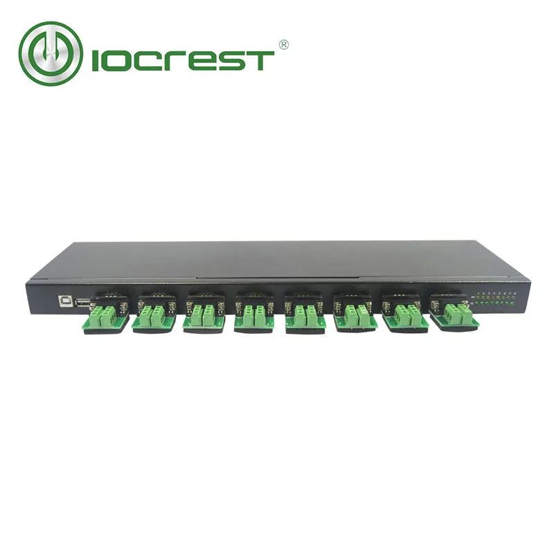 Последовательный преобразователь IOCREST с USB 2 0 на 8 портов RS422 RS485 DB 9 адаптер чипсет
