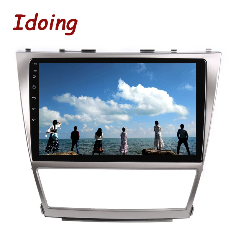 Sale Idoing 10.2"Car Android8.0 Radio Multimedia Player Fit Toyota Camry2006-2011 4G+64G 8Core 2.5D IPS Screen GPS Navigation Glonass 3