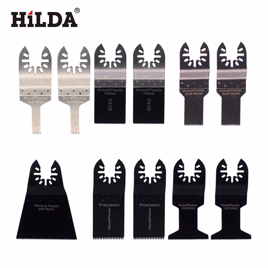 

HILDA 11pcs/set Oscillating Tool Saw Blade Accessories fit for Multimaster power tools for Fein,Dremel,oscillating saw