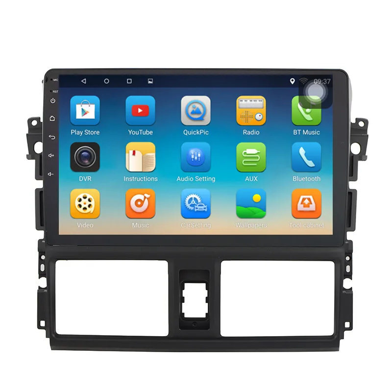 

ChoGath 10.2'' car Multimedia Player Quad Core Android 8.0 Car Radio GPS Navigation for Toyota Vios Yaris 2014-2016 with maps
