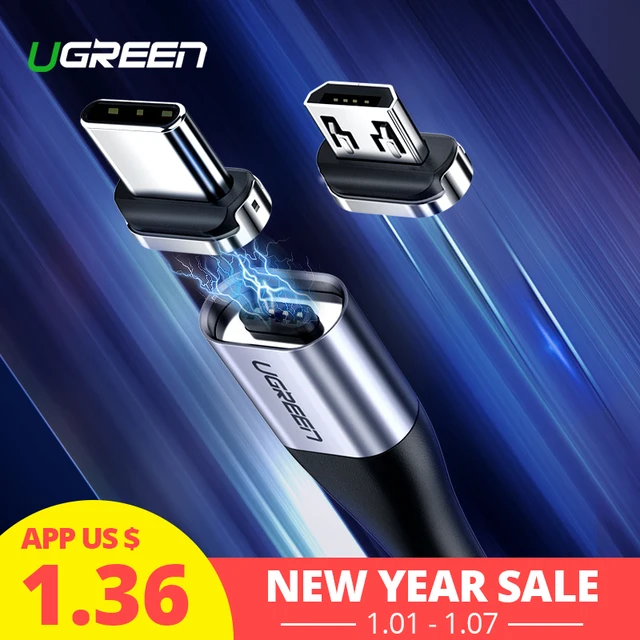 Best Offers Ugreen Magnetic USB Cable Fast Charging USB Type C Cable Magnet Charger Data Charge Micro USB Cable Mobile Phone Cable USB Cord Best Offers Ugreen Magnetic USB Cable Fast Charging USB Type C Cable Magnet Charger Data Charge Micro USB Cable Mobile Phone Cable USB Cord