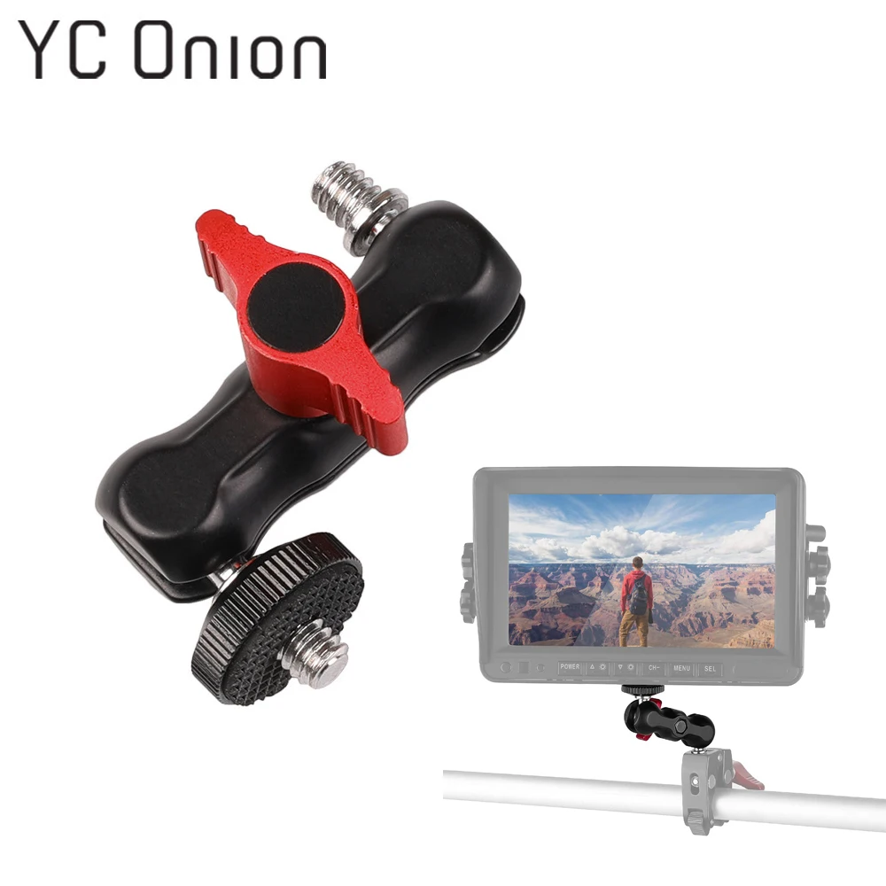 

Multi-function Double Ball Head Magic Arm Dual Ballhead Super Clamp Mount Adapter for Phone Monitor Light Photo Studio Accessory