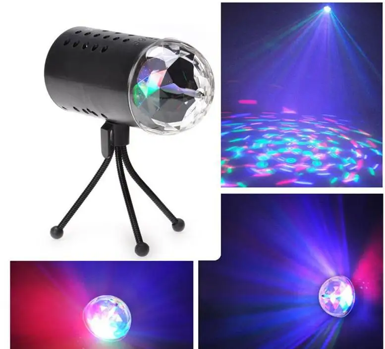 Tanbaby звуковая активированная дискотека вращающиеся шариковые огни RGB