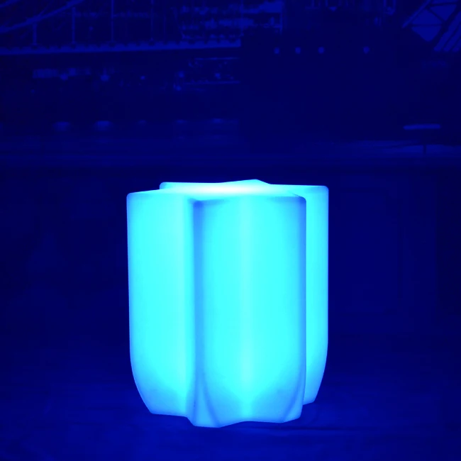 Skybess SK-LF35N (L42*W37*H45cm) Rechargeable LED Bar Stool Chair 16 Color Changing with remote Table Chair for Furniture 1pc